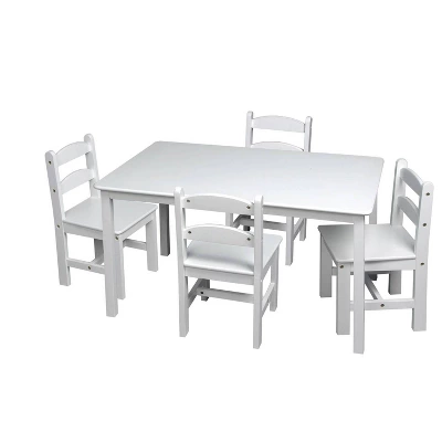 5pc Kids' Rectangle Table And Chair Set - Gift Mark 9 5pc Kids' Rectangle Table And Chair Set - Gift Mark - Image 7