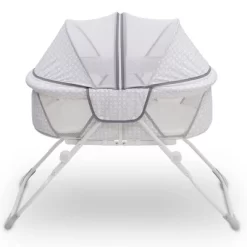 Delta Children EZ Fold Ultra Compact Travel Bassinet - Gray -Baby World Shop GUEST 0206b701 94f5 4198 a707 f3f8b23cc69d