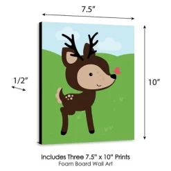 Big Dot Of Happiness Woodland Creatures - Gender Neutral Forest Animal Nursery Wall Art & Kids Room Decor - 7.5 X 10 Inches - Set Of 3 Prints -Baby World Shop GUEST 029de8fa 2690 485d 8078 c933cee625fb
