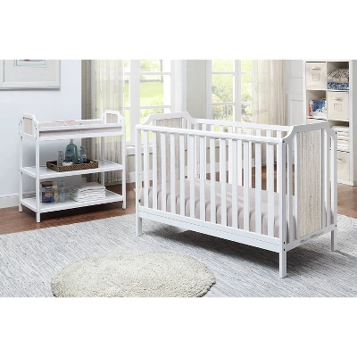 Suite Bebe Brees 3-in-1 Convertible Island Crib - White/Graystone 8 Suite Bebe Brees 3-in-1 Convertible Island Crib - White/Graystone - Image 6