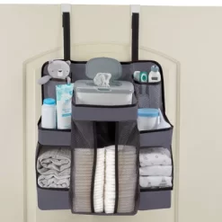 LA Baby Diaper Caddy And Nursery Organizer For Baby's Essentials - Gray -Baby World Shop GUEST 03be62a6 c94b 4c81 8372 6930e391c0b3