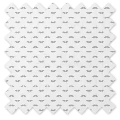 Bacati - Mustache Quilted Muslin Changing Pad Cover Gray -Baby World Shop GUEST 075ad03a 33e2 4ed2 b5aa d593522563fd