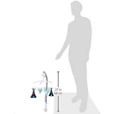 Bacati - Noah Mint Navy Musical Mobile 3 Bacati - Noah Mint Navy Musical Mobile