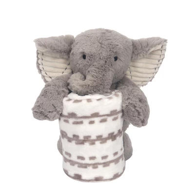 Lambs & Ivy Blanket & Plush Luxury Newborn Baby Gift Set - Gray Elephant 3 Lambs & Ivy Blanket & Plush Luxury Newborn Baby Gift Set - Gray Elephant