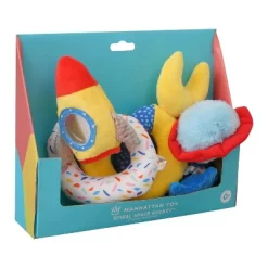 Manhattan Toy Space Themed Rocket Soft Baby Travel Spiral With Baby-safe Mirror, Elastic Pull Cord And Rattle Chime -Baby World Shop GUEST 0897dbe0 8818 484b b6b9 104073123591