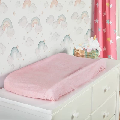 Lush Décor Unicorn Heart Rainbow Star Organic Cotton Changing Pad Cover - 2pk 3 Lush Décor Unicorn Heart Rainbow Star Organic Cotton Changing Pad Cover - 2pk