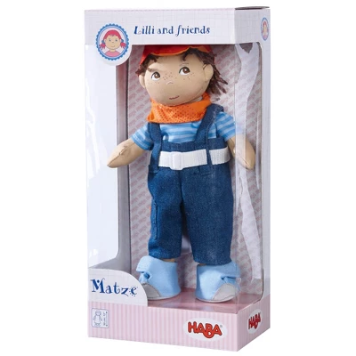 HABA Graham 12" Soft Boy Doll With Brown Hair, Brown Eyes Removable Clothing & Shoes 7 HABA Graham 12" Soft Boy Doll With Brown Hair, Brown Eyes Removable Clothing & Shoes - Image 5