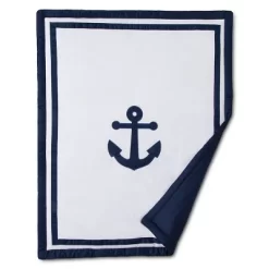 Sweet Jojo Designs Anchors Away 11pc Crib Bedding Set - Navy