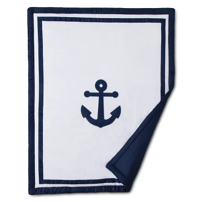 Sweet Jojo Designs Anchors Away 11pc Crib Bedding Set - Navy 3 Sweet Jojo Designs Anchors Away 11pc Crib Bedding Set - Navy