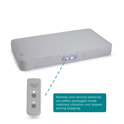 Contours Vibes 2-Stage Soothing Vibrations Crib Mattress And Toddler Mattress - White 16 Contours Vibes 2-Stage Soothing Vibrations Crib Mattress And Toddler Mattress - White - Image 14