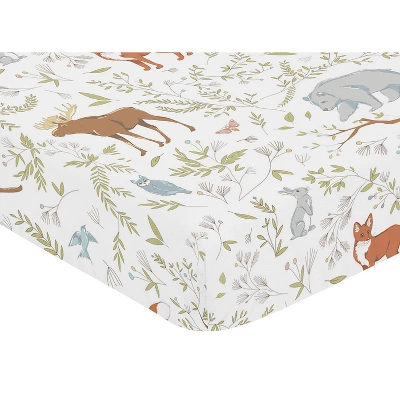 Sweet Jojo Designs Fitted Crib Sheet - Woodland Toile - Animal Print 4 Sweet Jojo Designs Fitted Crib Sheet - Woodland Toile - Animal Print - Image 2