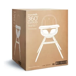 Munchkin Cloud Baby High Chair With 360° Swivel - Clear -Baby World Shop GUEST 0e96b09b 0b11 4876 b4a5 02065362d338
