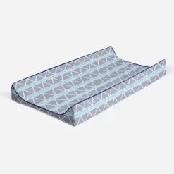 Bacati - Liam Aqua/Navy Large Triangles Quilted Muslin Changing Pad Cover 15 Bacati - Liam Aqua/Navy Large Triangles Quilted Muslin Changing Pad Cover -Baby World Shop GUEST 10980f06 f67b 4557 b260 770a69d49c6e