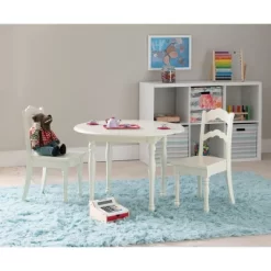 3pc Londyn Table And Chairs Set White - Powell -Baby World Shop GUEST 109b738b 5584 48fd 9863 686a09bf48c2
