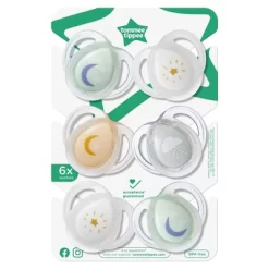 Tommee Tippee Night Pacifier 0-6m - White And Gray - 6pk -Baby World Shop GUEST 1232cbf4 c04c 4fd1 bbd7 626380e454bc