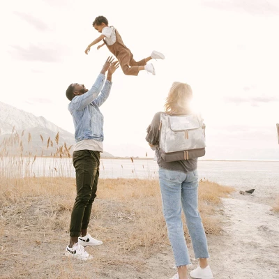 Petunia Pickle Bottom Pivot Backpack Diaper Bag - Smoke Swirl Tie Dye Coated Canvas 14 Petunia Pickle Bottom Pivot Backpack Diaper Bag - Smoke Swirl Tie Dye Coated Canvas - Image 12