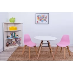 3pc Modern Kids' Round Table And Chair Set - Gift Mark -Baby World Shop GUEST 16f863ae af57 44ef 84cd cdf087215044