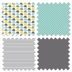 Bacati - Elephants Mint/Yellow/Gray 4 Pc Toddler Bedding Set -Baby World Shop GUEST 18716541 19f4 4ed9 868d 851f40fb2f5e
