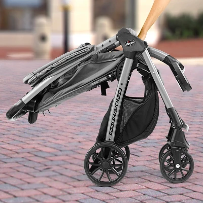 Chicco Mini Bravo Plus Travel System - Slate Gray 4 Chicco Mini Bravo Plus Travel System - Slate Gray - Image 2