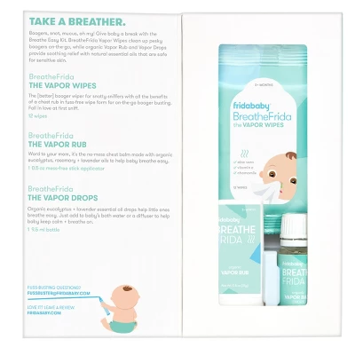 Frida Baby Baby Breathe Easy Kit Sick Day Essentials With Vapor Wipes, Vapor Rub And Vapor Drops 5 Frida Baby Baby Breathe Easy Kit Sick Day Essentials With Vapor Wipes, Vapor Rub And Vapor Drops - Image 3