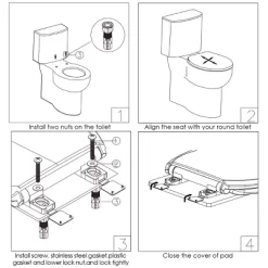 Toddlers & Adult Round Toilet Seat With Built-in Potty Training Seat Slow-Close -Baby World Shop GUEST 1e2b3bf1 9b1d 46aa aad2 cf1553a3d0cd