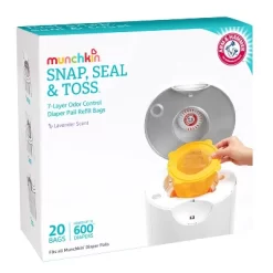 Munchkin Arm & Hammer Diaper Pail Snap, Seal And Toss Refill Bags, 600ct, 20pk -Baby World Shop GUEST 1e39bbc5 ecc3 4054 8258 e2c72ea172c7