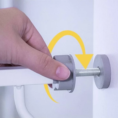 Regalo Extra Tall Easy Step Metal Walk Through Baby Gate - White 4 Regalo Extra Tall Easy Step Metal Walk Through Baby Gate - White - Image 2