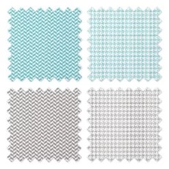 Bacati - Houndstooth/Herringbone Muslin Swaddling Blankets Set Of 4 Aqua/Gray 9 Bacati - Houndstooth/Herringbone Muslin Swaddling Blankets Set Of 4 Aqua/Gray -Baby World Shop GUEST 1f9ef096 bd2b 4c62 82d1 cf1046e07cb5