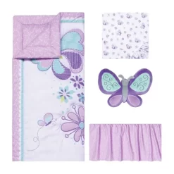 Sammy And Lou Butterfly Meadow Crib Bedding Set - 4pc