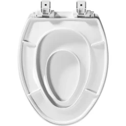 Mayfair By Bemis Little2Big Never Loosens Elongated Plastic Children's Potty Training Toilet Seat With Slow Close Hinge - White -Baby World Shop GUEST 21b9becd 5c94 48db 9588 e9f849cb483c