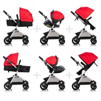 Evenflo Pivot Modular Travel System With LiteMax Infant Car Seat With Anti-Rebound Bar 4 Evenflo Pivot Modular Travel System With LiteMax Infant Car Seat With Anti-Rebound Bar - Image 2