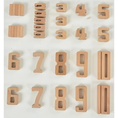 Avenlur Number Blocks - Montessori Large Wooden Blocks 5 Avenlur Number Blocks - Montessori Large Wooden Blocks - Image 3