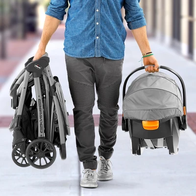 Chicco Mini Bravo Plus Travel System - Slate Gray 5 Chicco Mini Bravo Plus Travel System - Slate Gray - Image 3