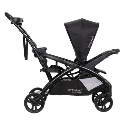Baby Trend Sit N' Stand Double 2.0 Stroller - Madrid Black 7 Baby Trend Sit N' Stand Double 2.0 Stroller - Madrid Black - Image 5
