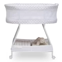 Delta Children Sweet Dreams Bassinet With Airflow Mesh - Gray Infinity -Baby World Shop GUEST 28c2ef0e 577e 4a5e ae50 b37662ab3a91