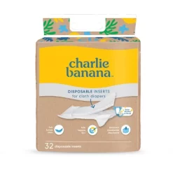 Charlie Banana Disposable Cotton Diaper Inserts - 32ct -Baby World Shop GUEST 2923e759 0493 4f4f af96 27eb061f915e
