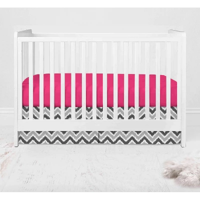 Bacati - Ikat Dots Leopard Pink Grey Girls 10 Pc Crib Set With 2 Crib Fitted Sheets 4 Muslin Swaddling Blankets 8 Bacati - Ikat Dots Leopard Pink Grey Girls 10 Pc Crib Set With 2 Crib Fitted Sheets 4 Muslin Swaddling Blankets - Image 6