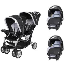 Baby Trend Sit N Stand Compact Easy Fold Double Stroller With 2 Baby Infant Car Seat Carriers And Cozy Cover 17 Baby Trend Sit N Stand Compact Easy Fold Double Stroller With 2 Baby Infant Car Seat Carriers And Cozy Cover -Baby World Shop GUEST 2c0923a8 8c78 4b09 b25d d202525ac6fd