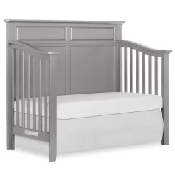Slumber Baby Harper 4 In 1 Convertible Crib In Metallic Grey -Baby World Shop GUEST 2c2d4fa1 a72f 4d60 9720 adc944509d61