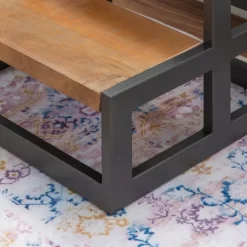 Barberry Wood And Metal Bed Steps - Powell -Baby World Shop GUEST 2dd08ab4 a5d2 4988 ac9f 3cba2220bab1