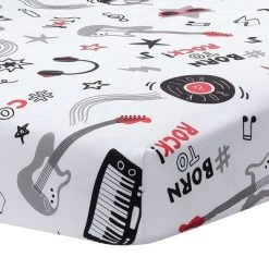 Lambs & Ivy Rock Star Musical Instruments 3-Piece Baby Crib Bedding Set - Gray 12 Lambs & Ivy Rock Star Musical Instruments 3-Piece Baby Crib Bedding Set - Gray -Baby World Shop GUEST 31f77995 cb2b 4389 b721 83517db39f81