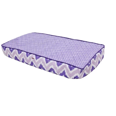 Bacati - MixNMatch Purple Pin Dots Changing Pad Cover 9 Bacati - MixNMatch Purple Pin Dots Changing Pad Cover - Image 7