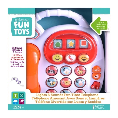 Nothing But Fun Toys Fun Time Musical Telephone With Lights & Sounds 3 Nothing But Fun Toys Fun Time Musical Telephone With Lights & Sounds