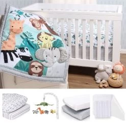 The Peanutshell Wild Kingdom Crib Bedding Set, 3pc To 12 Pc, Safari Animals -Baby World Shop GUEST 34240a2f cb46 493d 8658 0f1e223d02d3