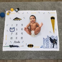 Warner Bros. Batman Milestone Baby Blanket -Baby World Shop GUEST 3542a9a4 767a 40ec b51e 4840fe7941a7