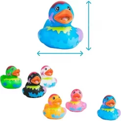 Kicko 2" Assorted Rubber Ducks For Sensory Play, 12 Pack