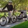 Delta Children Jeep Everest 2-in-1 Child Bike Trailer And Stroller - Gray