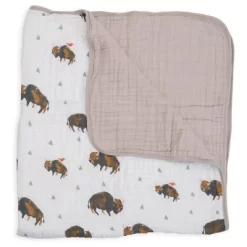 Little Unicorn Cotton Muslin Quilt Blanket -Baby World Shop GUEST 385ae661 692f 46ac 8924 a8185f366edc