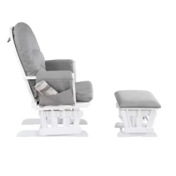Suite Bebe Mason Glider & Ottoman - White/Oyster -Baby World Shop GUEST 38bcd8b8 eae6 476c 863e a4151f5c7777