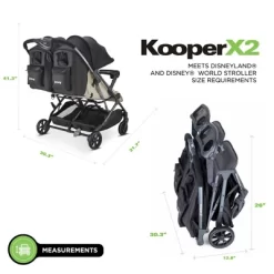 Joovy KooperX2 Lightweight Compact Double Stroller With Trays 7 Joovy KooperX2 Lightweight Compact Double Stroller With Trays -Baby World Shop GUEST 38c62e88 39cd 4e56 92c9 4f9a6ff0060a